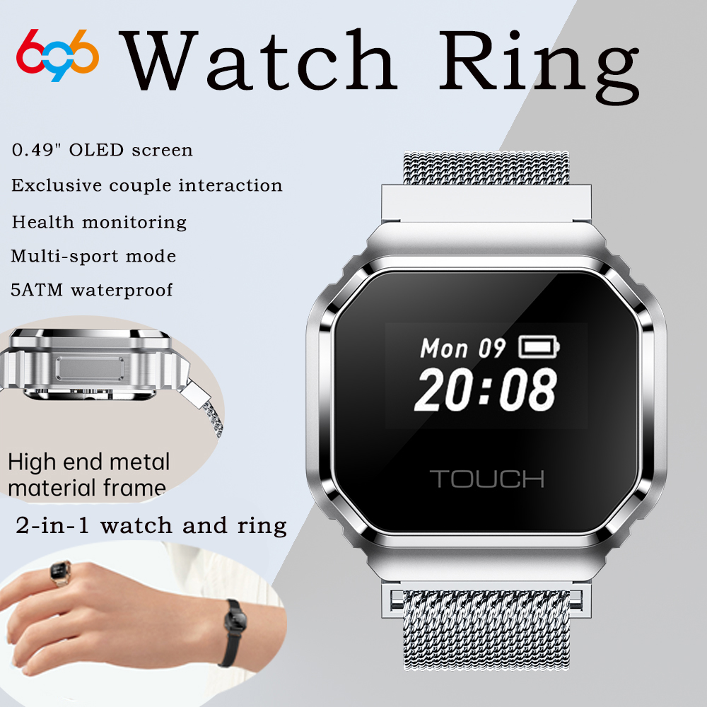 Couple Watches Smartwatch - Nouvelle bague connectée 2026 avec écran