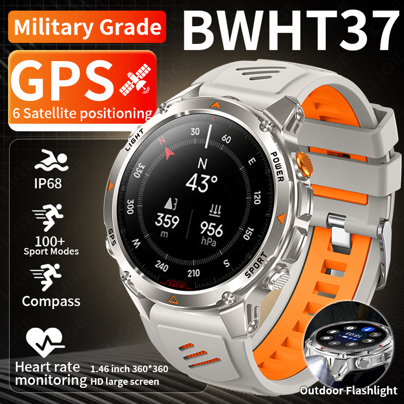 Smartwatch Watches For Men - LIGE robuste GPS piste montre intelligente