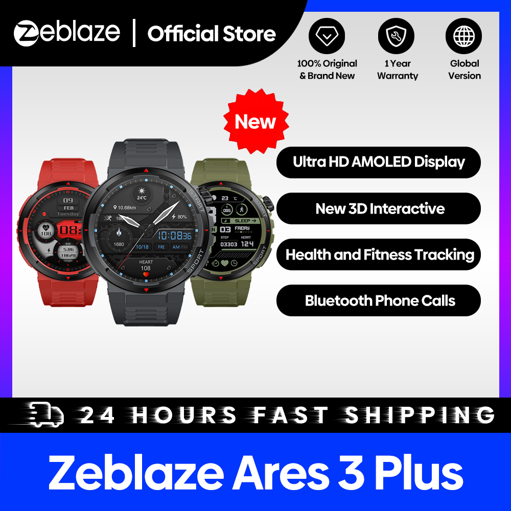 Hybrid Smartwatch - Zeblaze-Ares 3 Plus Smartwatch pour Homme,