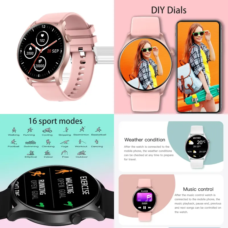Smartwatch Watches For Men - Montre connectée SENBONO MAX8 pour homme