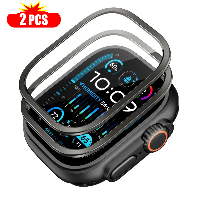 Smartwatch Watches For Men - 2 pièces verre trempé pour Apple
