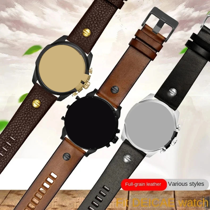 Bracelet de montre en cuir vér - Watch Esim avis et prix