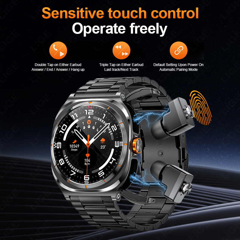 LIGE 2025 montre sans fil écou - Smartwatch Running Watches For Men avis et prix