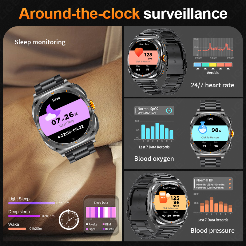 LIGE 2025 montre sans fil écou - Smartwatch Running Watches For Men avis et prix