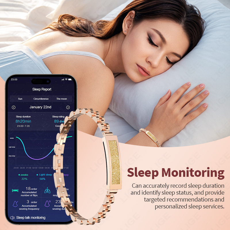 Bracelet intelligent LIGE, élé - Smartwatch Stylish Watches For Women avis et prix
