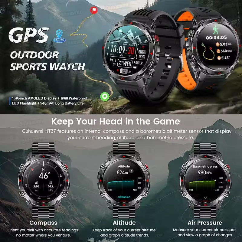 2025New t-rex 3 GPS de plein a - Smartwatch Running Watches For Men avis et prix