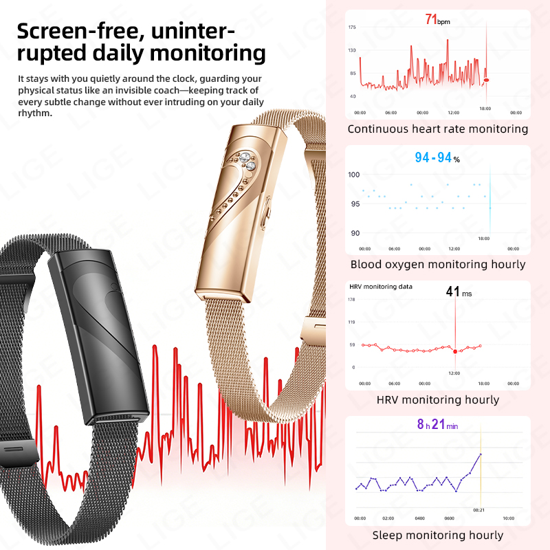 Bracelet intelligent LIGE, sur - Couple Watches Smartwatch avis et prix