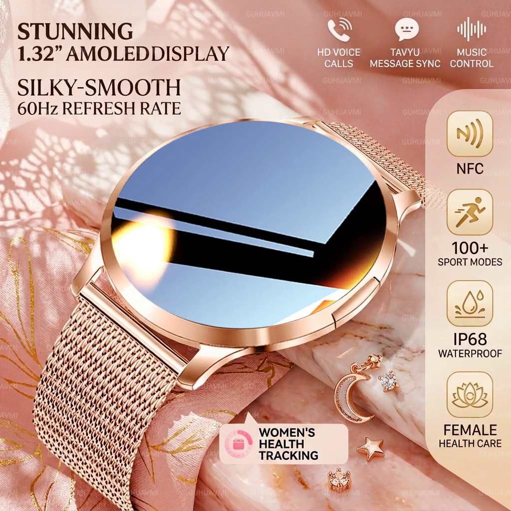Nouvelle Montre Connectée NFC  - Smartwatch Stylish Watches For Women avis et prix