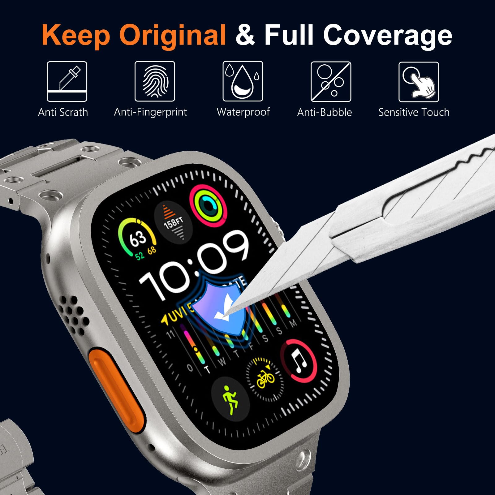 Verre trempé pour Apple Watch  - Smartwatch Watches For Men avis et prix