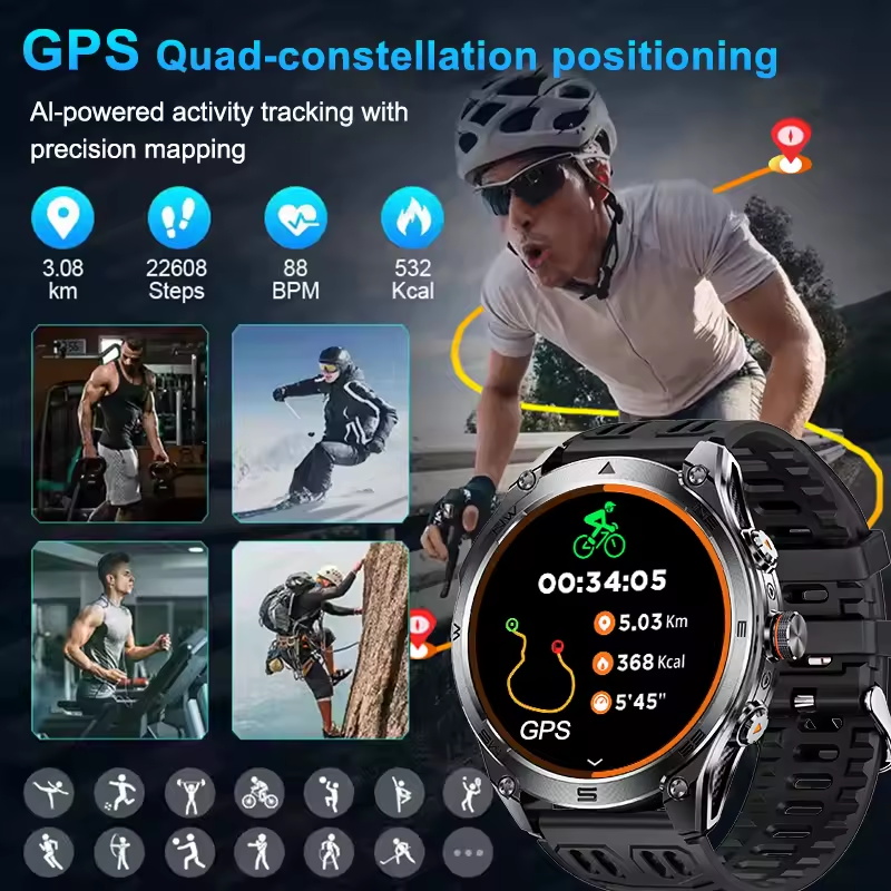 Montre connectée sport haut de - Smartwatch Running Watches For Men avis et prix