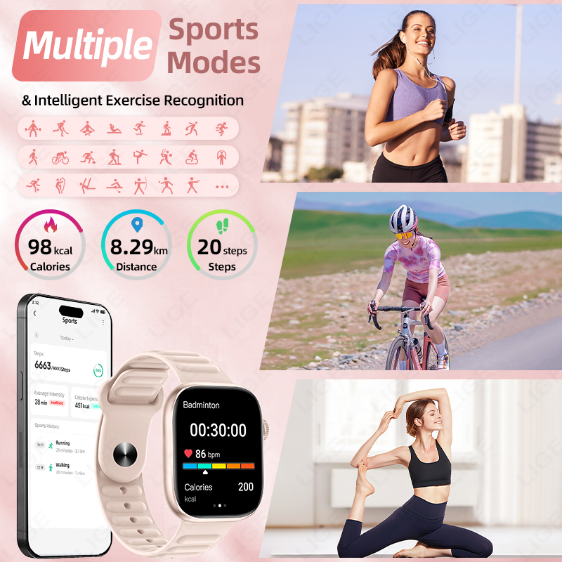 Montre connectée LIGE 2026 NOU - Couple Watches Smartwatch avis et prix