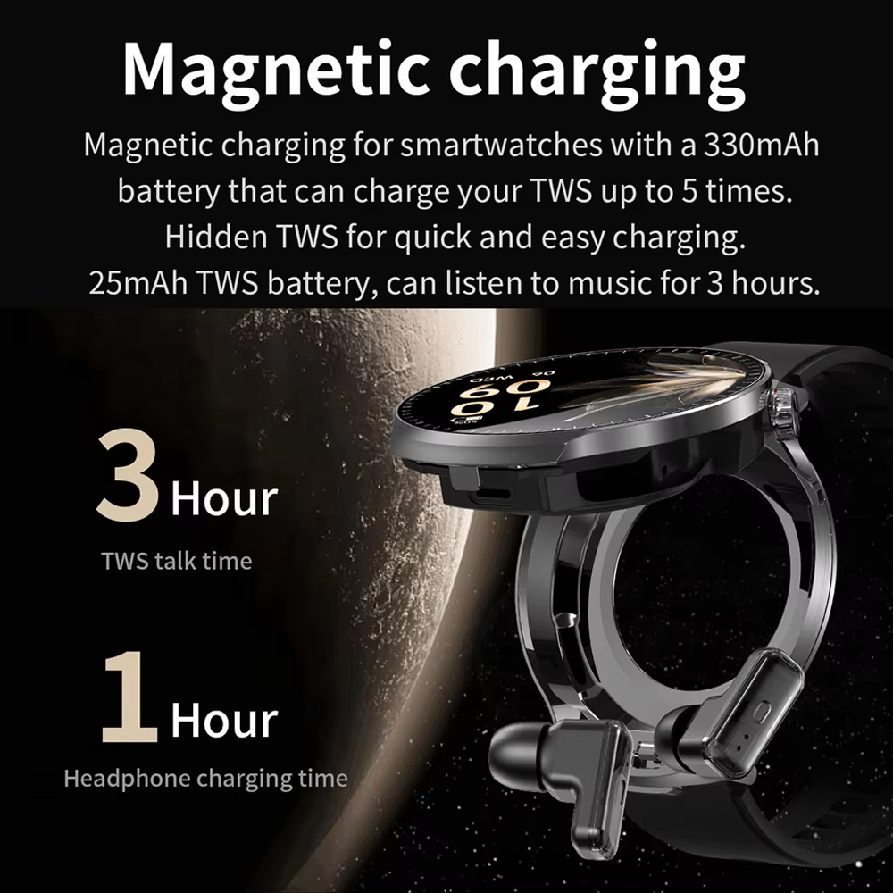 Montre intelligente TWS 2 en 1 - Smartwatch Noise Watches For Men avis et prix