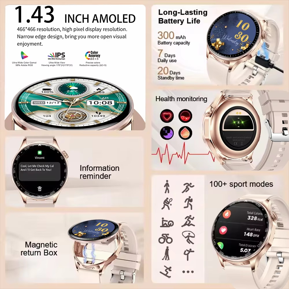 2 en 1 TWS casque montre intel - Smartwatch Noise Watches For Men avis et prix