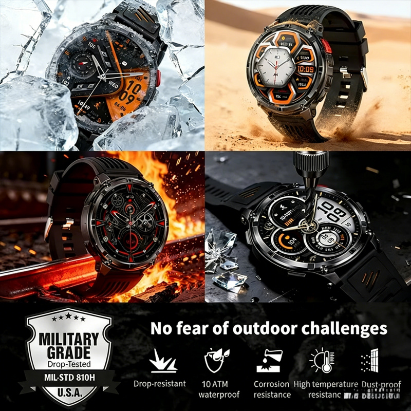 Montres intelligentes militair - Smartwatch Running Watches For Men avis et prix