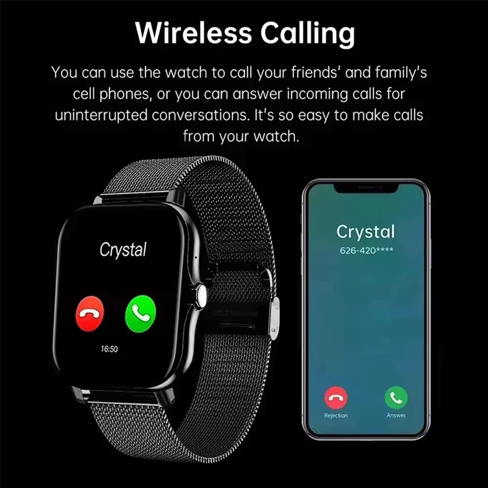 Nouvelle montre connectée Leno - Smartwatch Watches Birthday Gift For Men avis et prix
