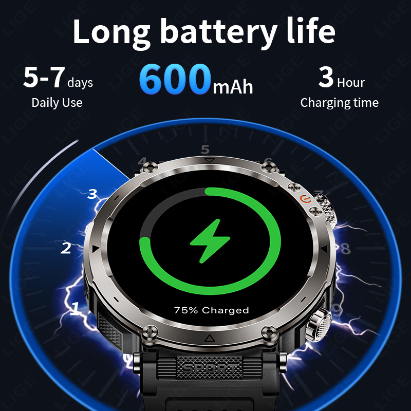 Nouvelle montre connectée mili - Smartwatch Watches For Men avis et prix