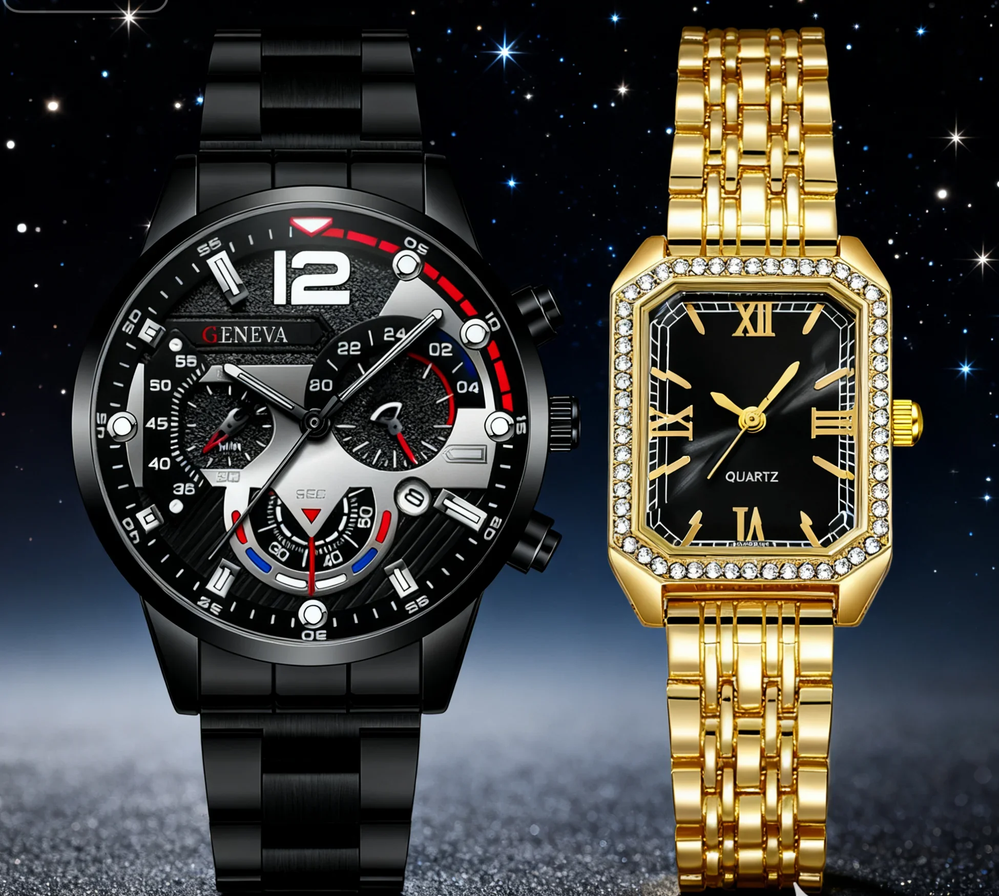 Nouvelle montre à quartz magni - Couple Watches Smartwatch avis et prix